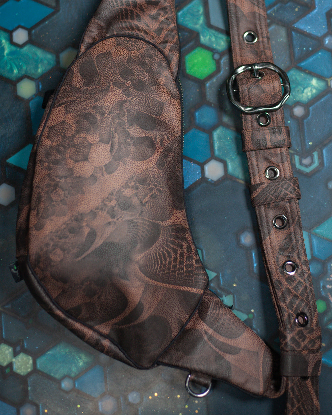 Botta Bag / Fake Leather Buckle - Earth Dots SANDOKAN